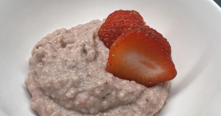 Strawberry Millet Pudding