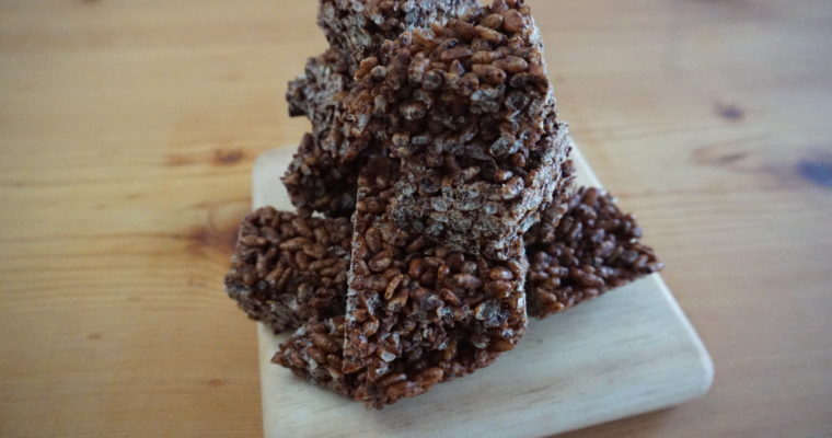 Chocolate mint rice snacks